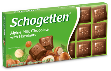 Schogetten Alpine Milk Chocolate with Hazelnuts