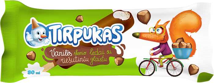Tirpukas on a stick