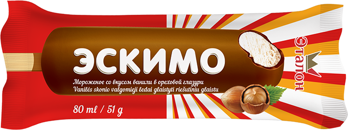 Etalon-eskimo on a stick