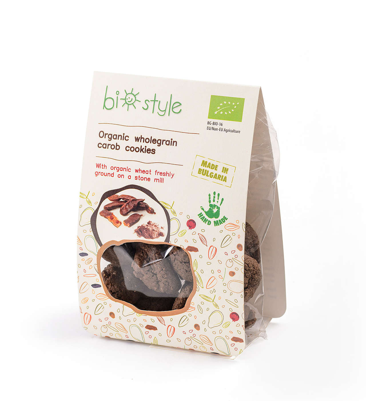 Organic wholegrain carob cookies