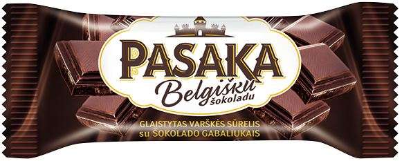 Curd cheese "PASAKA" with chocolate chips, 23% fat.