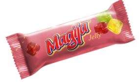 Grozen glazed curd cheese Magija wirh jelly pieces 23,4 % fat., 45g