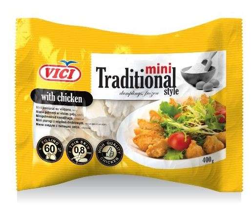 Dumplings with Chicken Mini Traditional style, 9x400g
