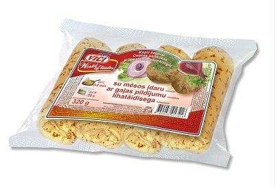Frozen pancakes stuffed with meat, 320g