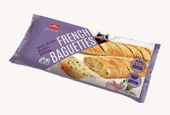 French Baguett es with Garlic Butt er Filling 350g