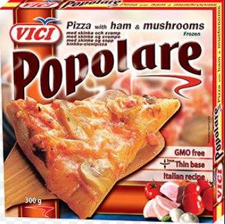 Pizza with ham and mushrooms, Popolare, 7x300 g