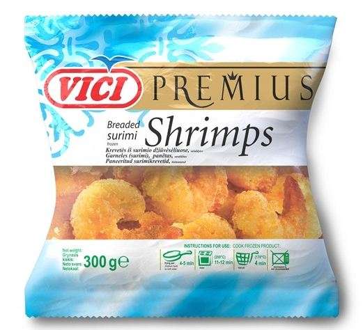 Shrimp  with breadcrumbs "Viči", 300g