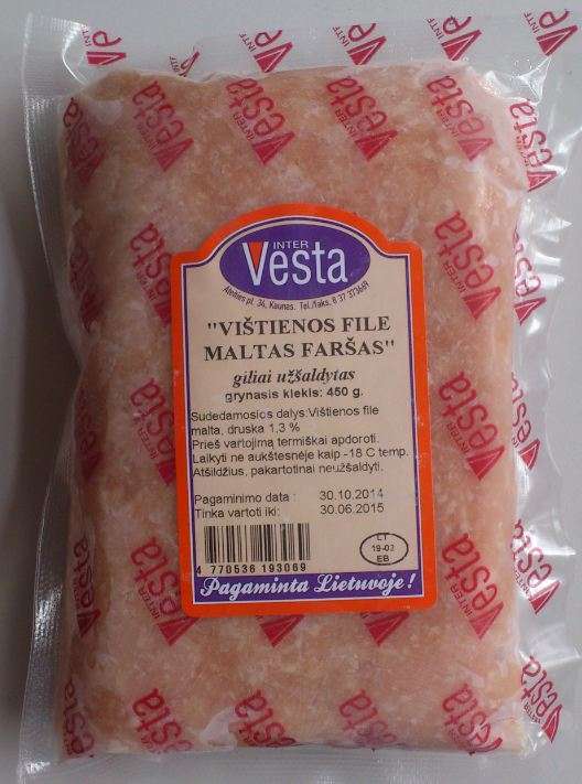 Chicken fillet mince ground froze, 450g