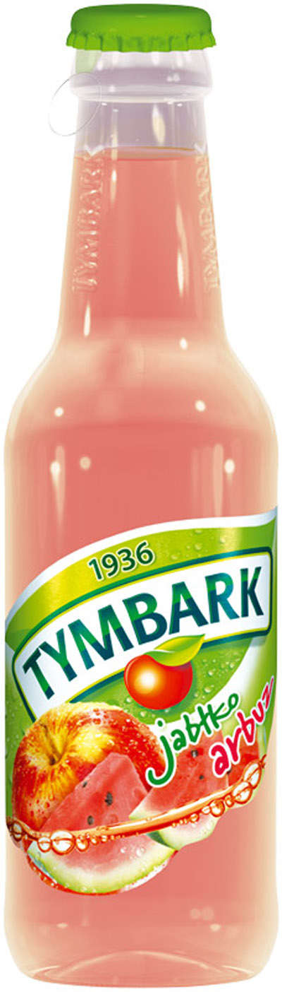 Apple-watermelon drink "DUO FRUO" in glass 0.25L