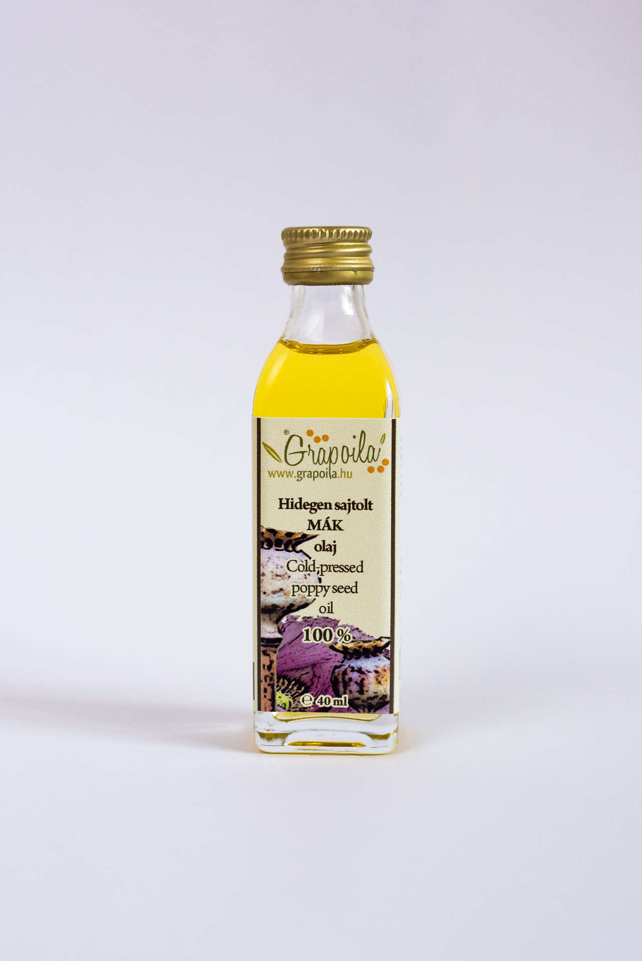 Poppy seed oil cold pressed