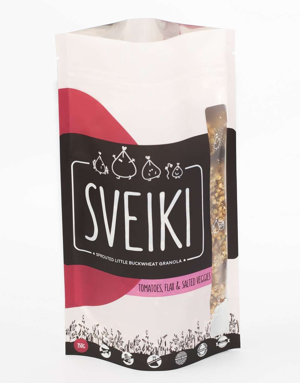 Sprouted buckwheat granola with organic sun dried tomato-Salty 