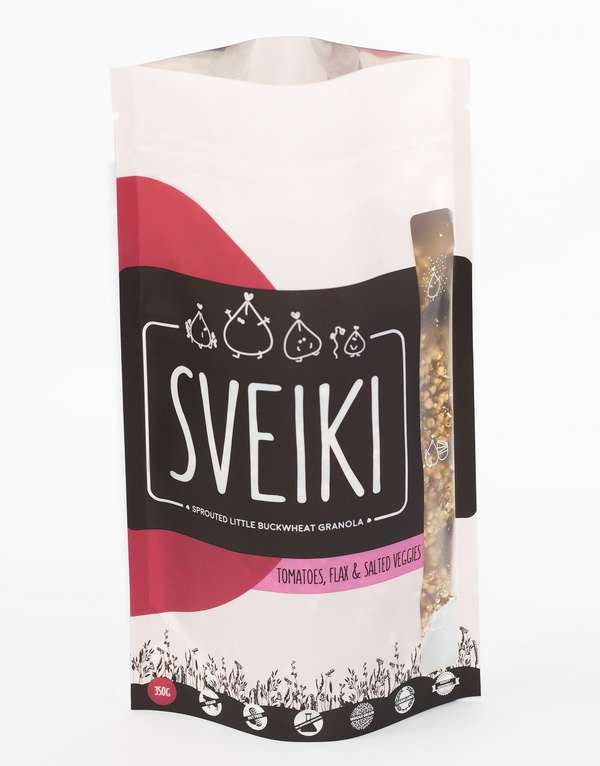 Sprouted buckwheat granola with organic sun dried tomato-Salty 