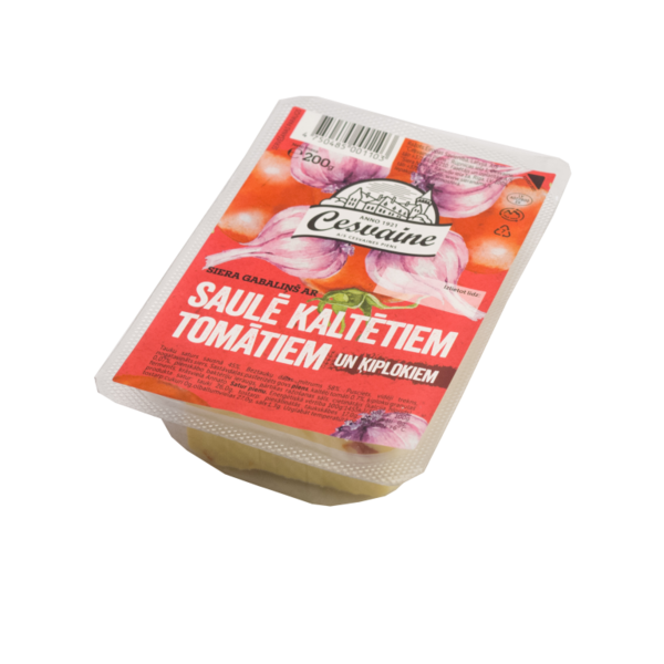 Cheese with sun dried tomatoes and garlic 200g