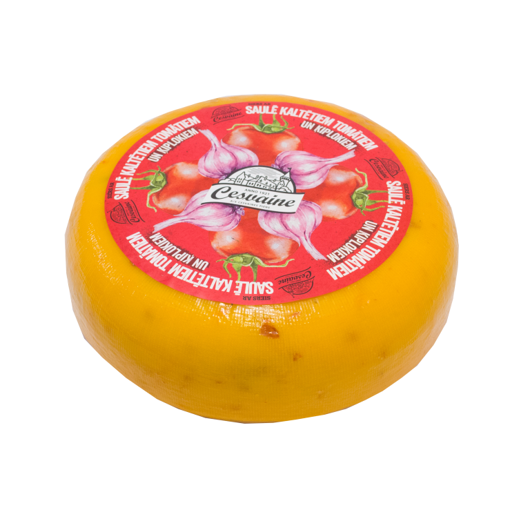 Cheese with sun dried tomatoes and garlic