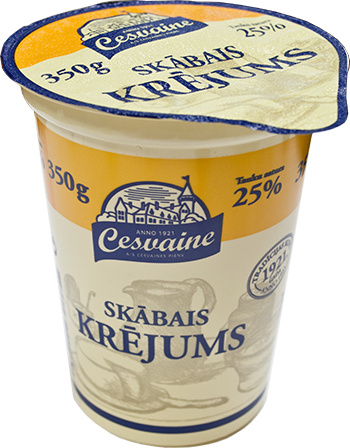 Cesvaine Sour Cream 350g 25%
