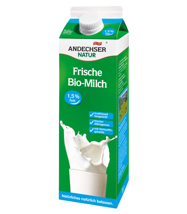 Organic low-fat milk 1.5% 1l