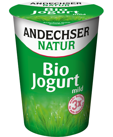 Mild organic cream yogurt 3.8% 500g cup