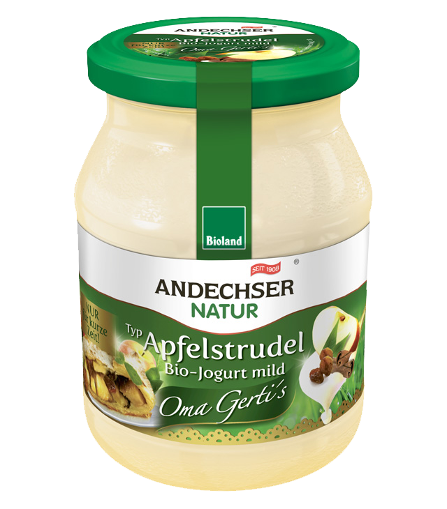 Organic yogurt Oma Gerti’s apple strudel 3.7% 500g